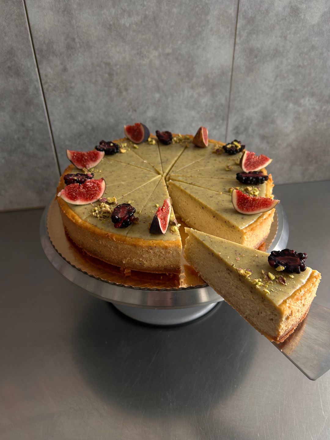 Pistáciový cheesecake, 12-16 porcíí