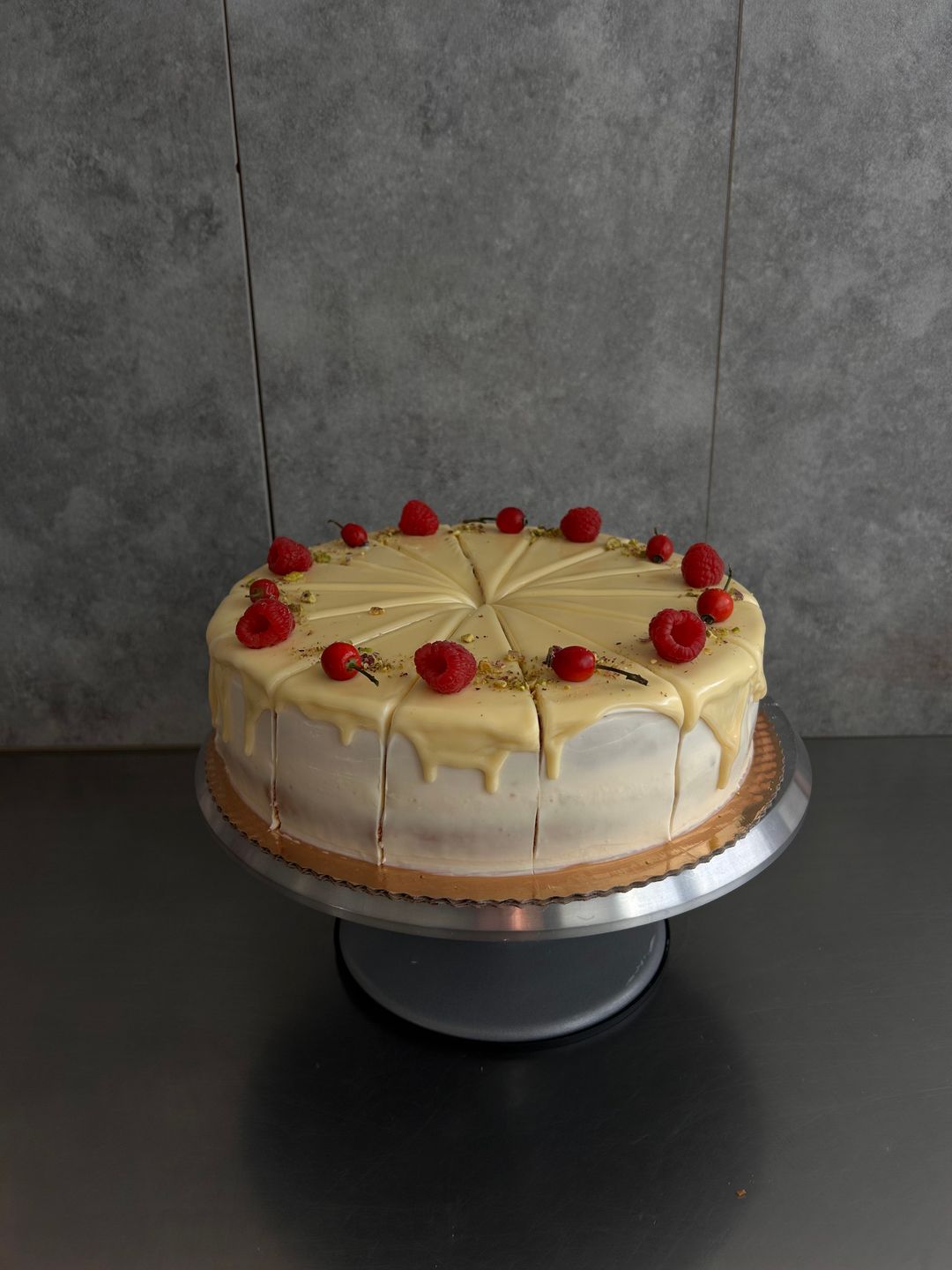 Malinová torta, 12-16 porcií