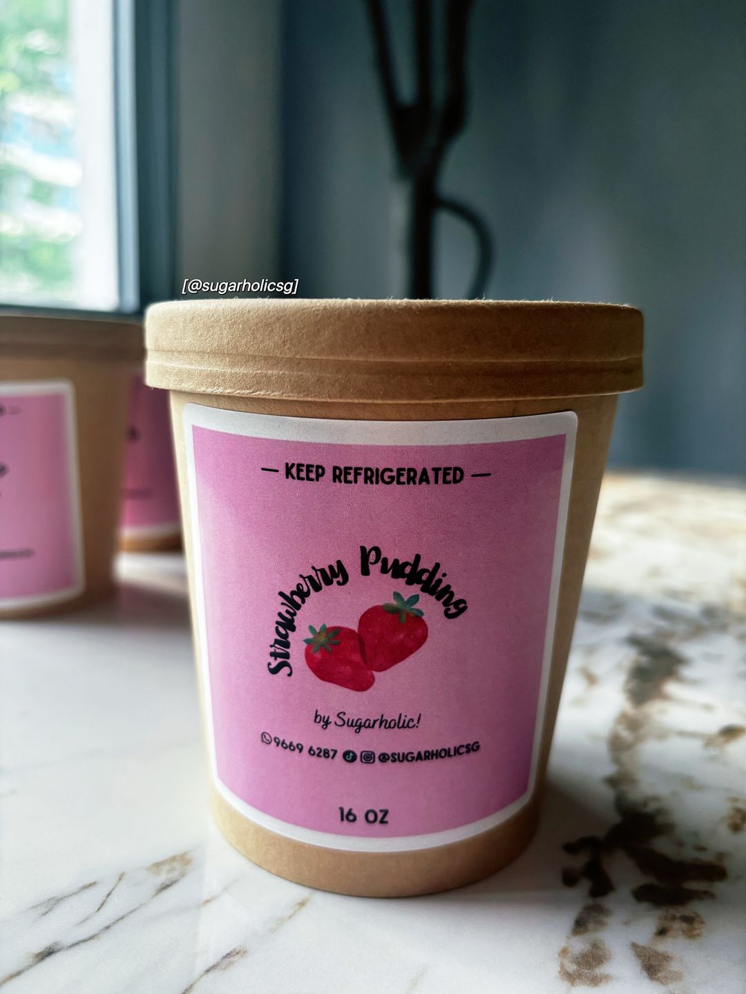 (NEW) 16oz Strawberry Pudding Pint