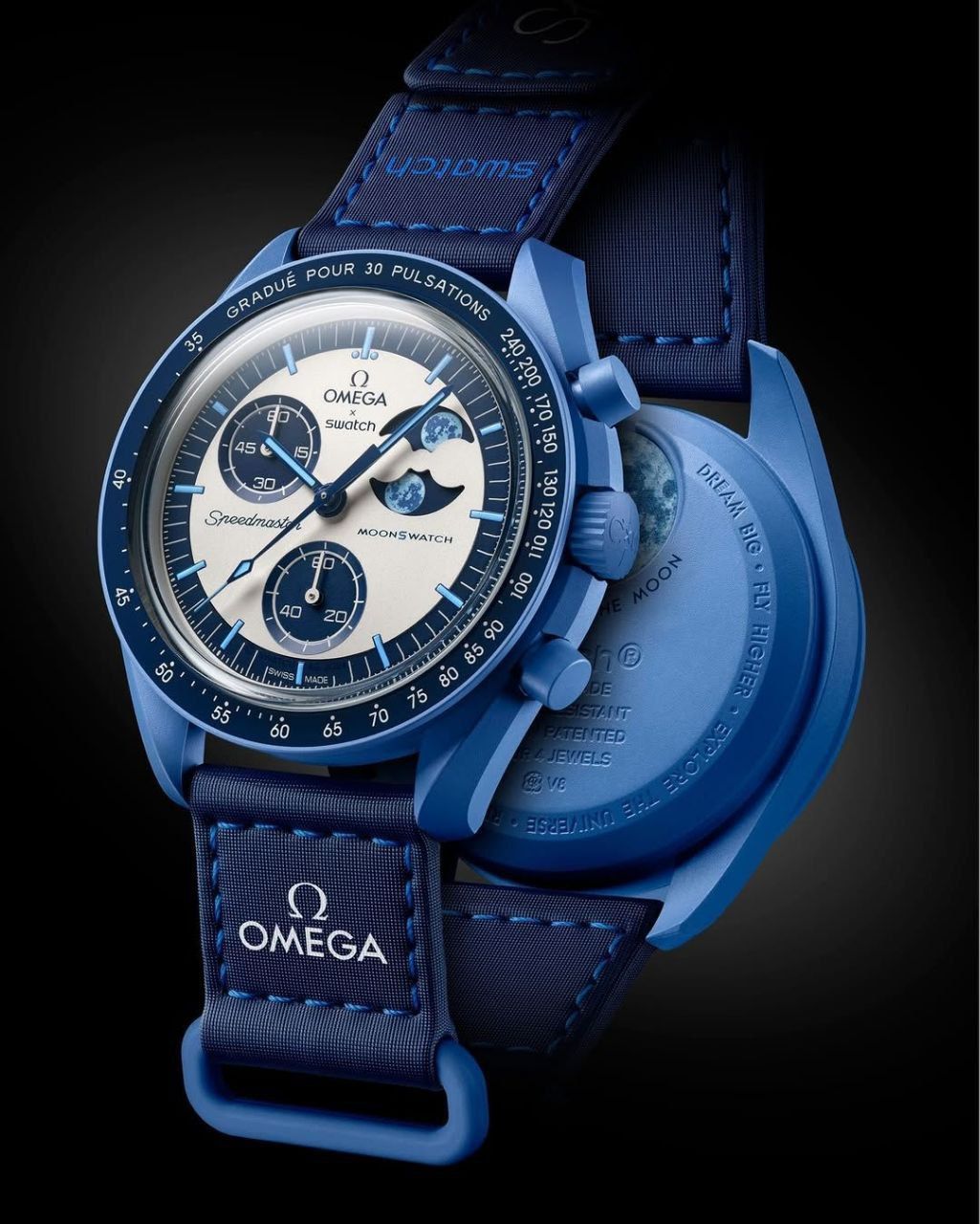 Omega x Swatch Super Blue MoonSwatch – Mission to the Moon — flextrade.shop