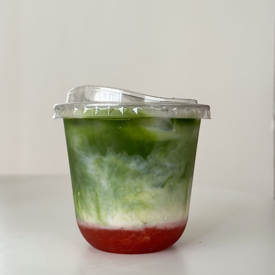 Ice Strawberry Matcha Latte