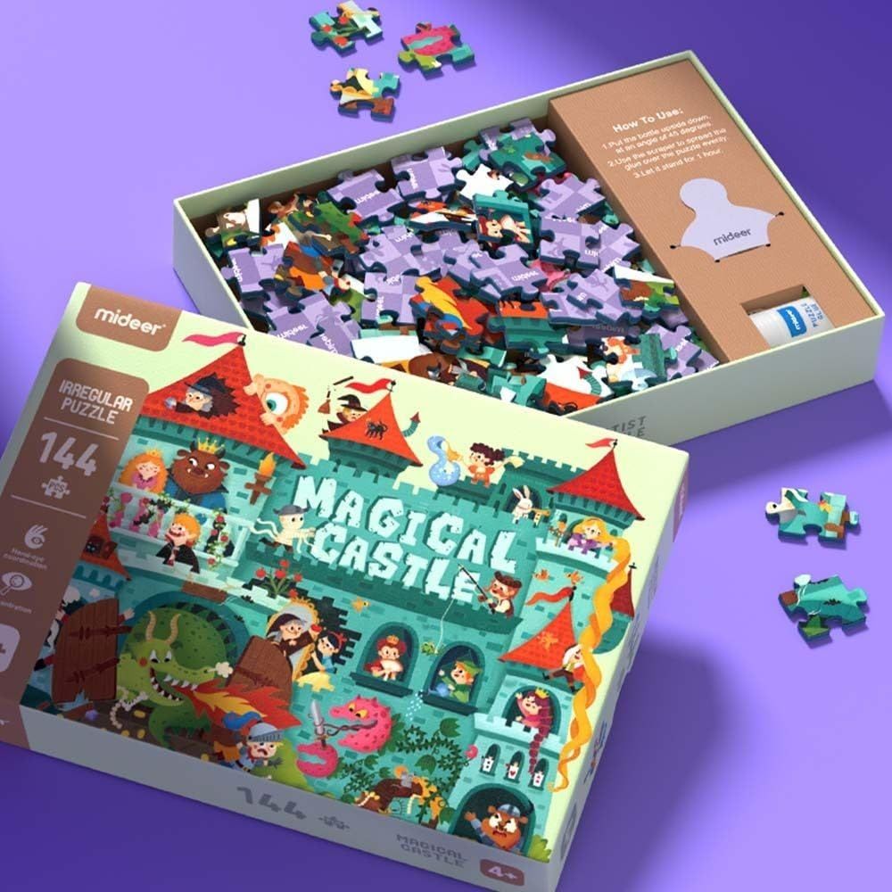Mideer Irregular Puzzle - Magical Castle (144pcs)