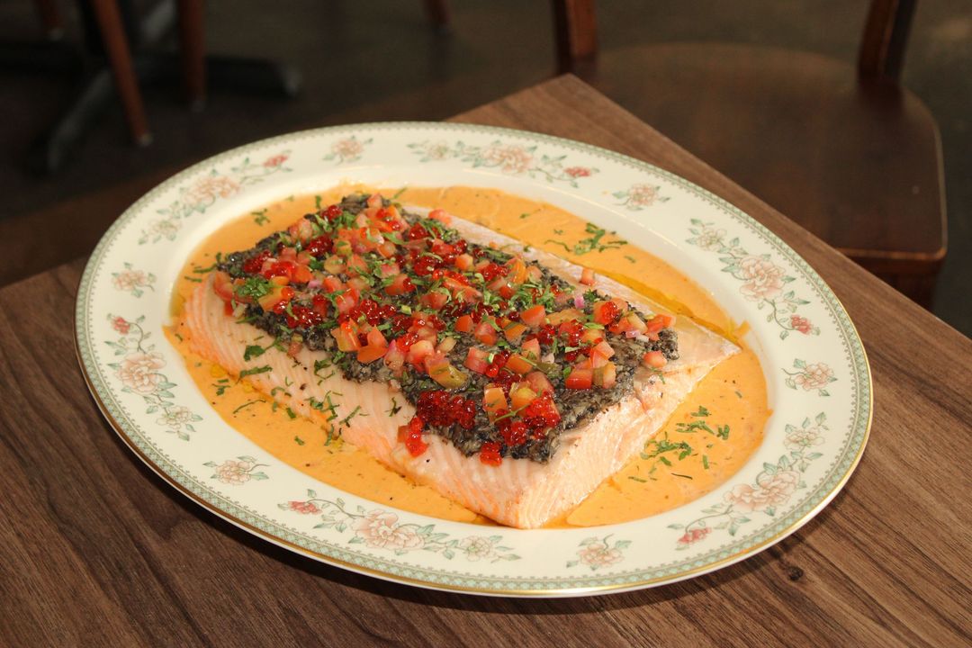 SET F Slow-Cooked Salmon Fillet