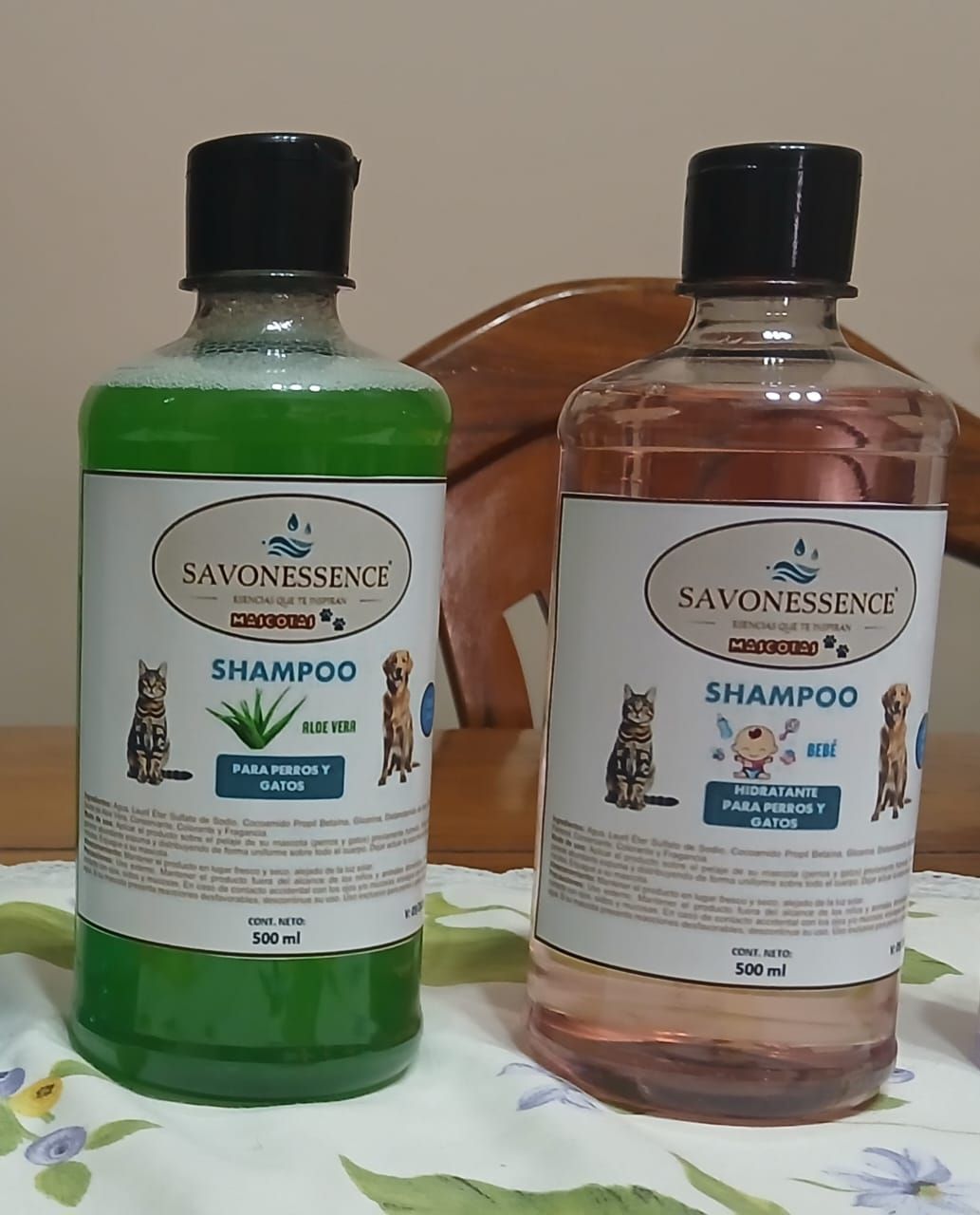 Shampoos para mascotas (perros y gatos) 500 ml