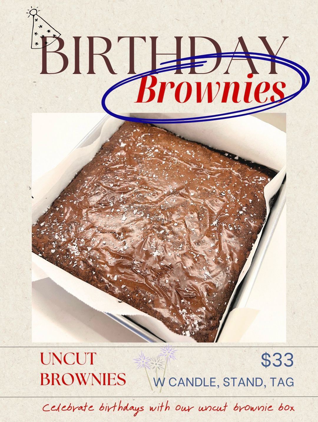 🚀 Birthday Brownies