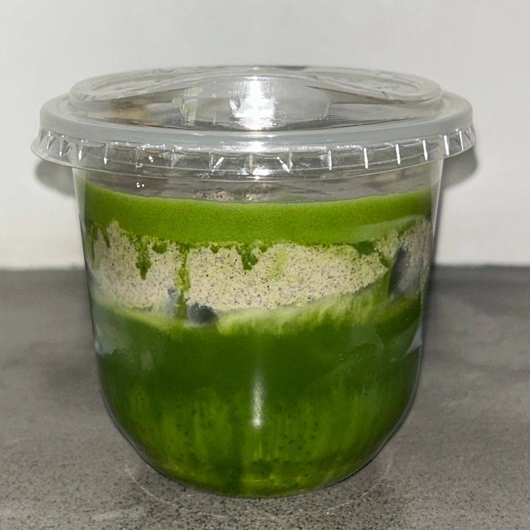 Oolong cold foam matcha latte 