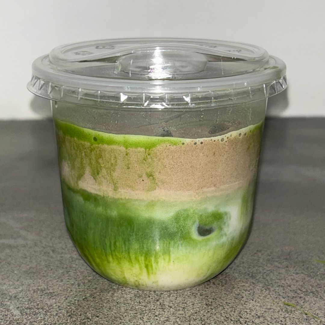 Hojicha cold foam matcha latte 