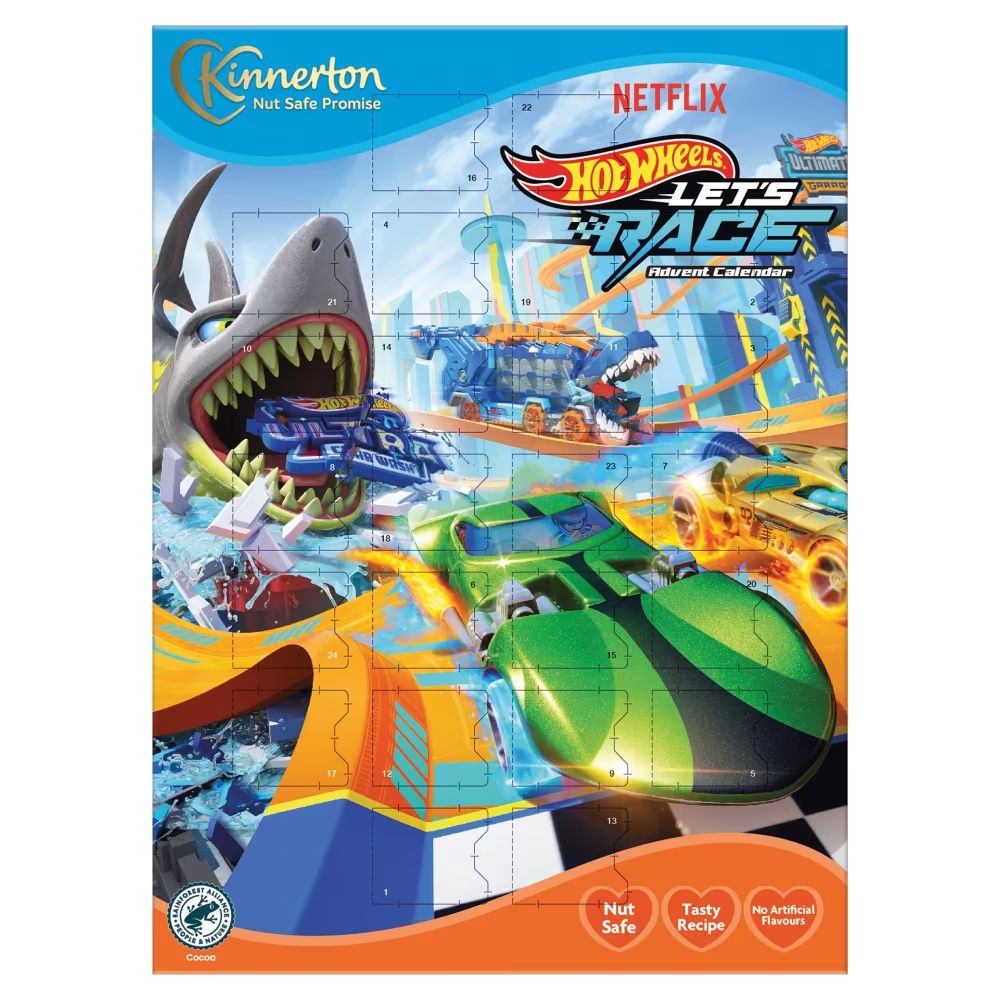 Kinnerton Hot Wheels Let's Race Advent Calendar 40g