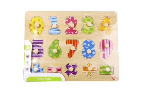 Tooky Peg Puzzle - Numbers