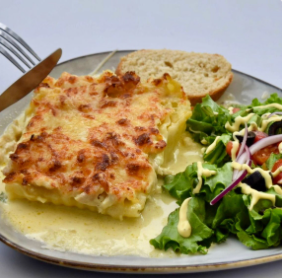 Lasaña Pollo Carbonara