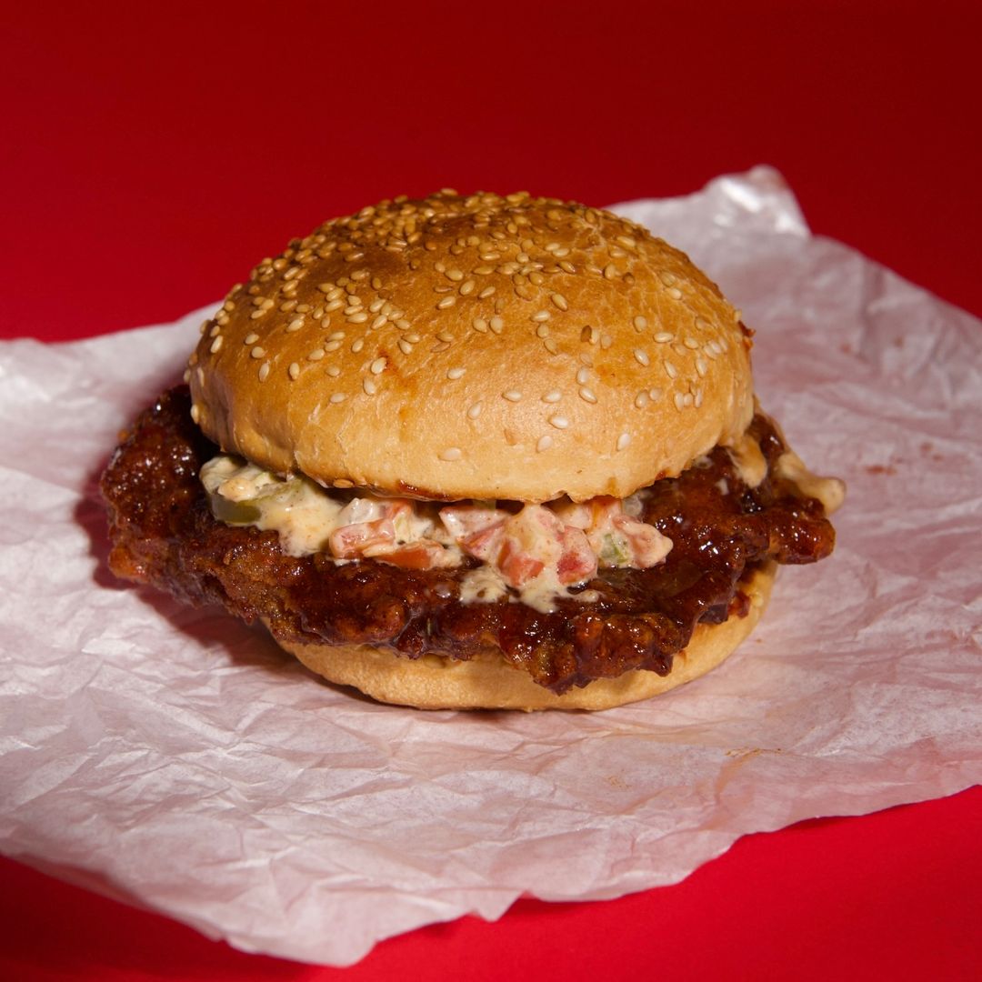 Hot Honey Crispy Chicken Burger