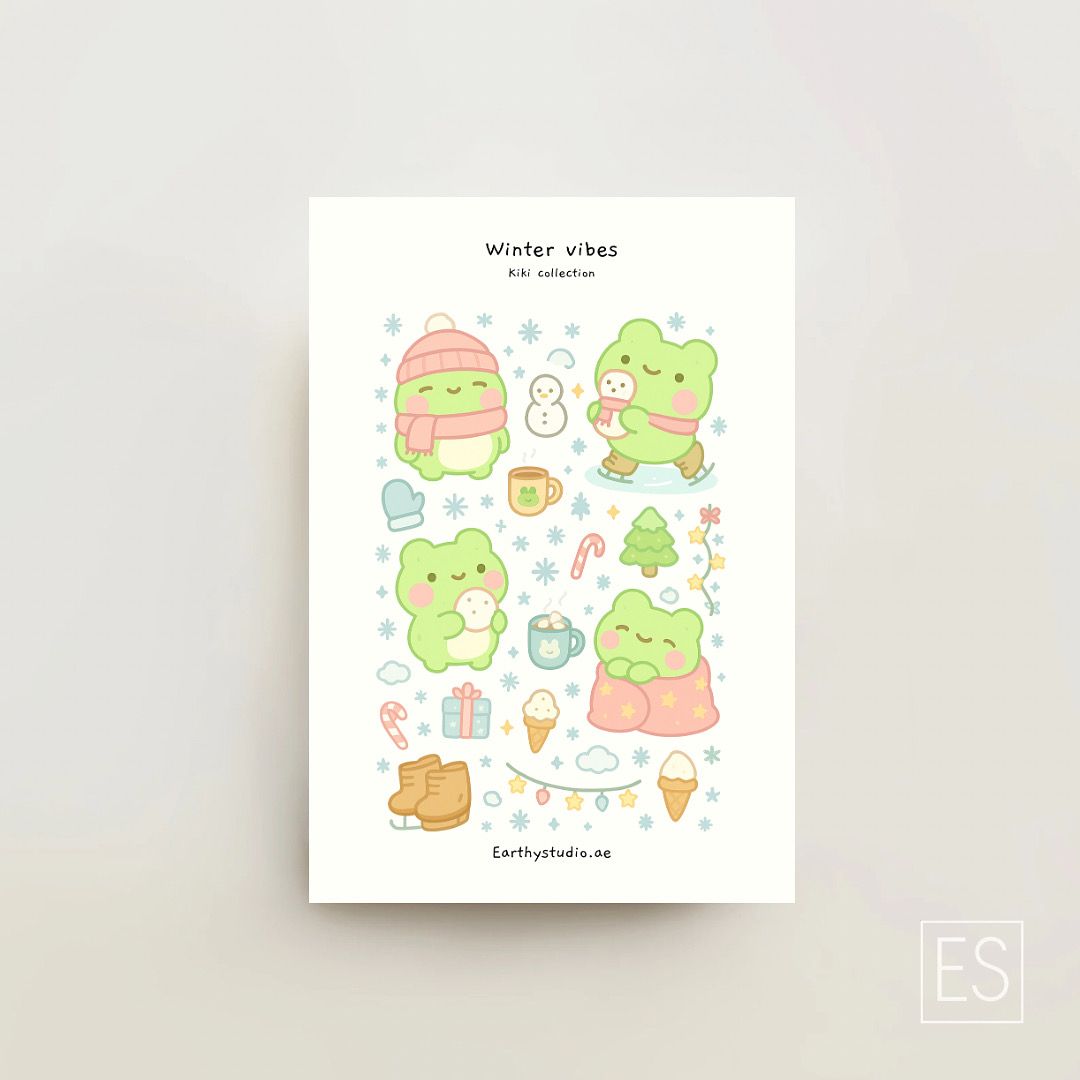 Winter vibes with Kiki 🐸