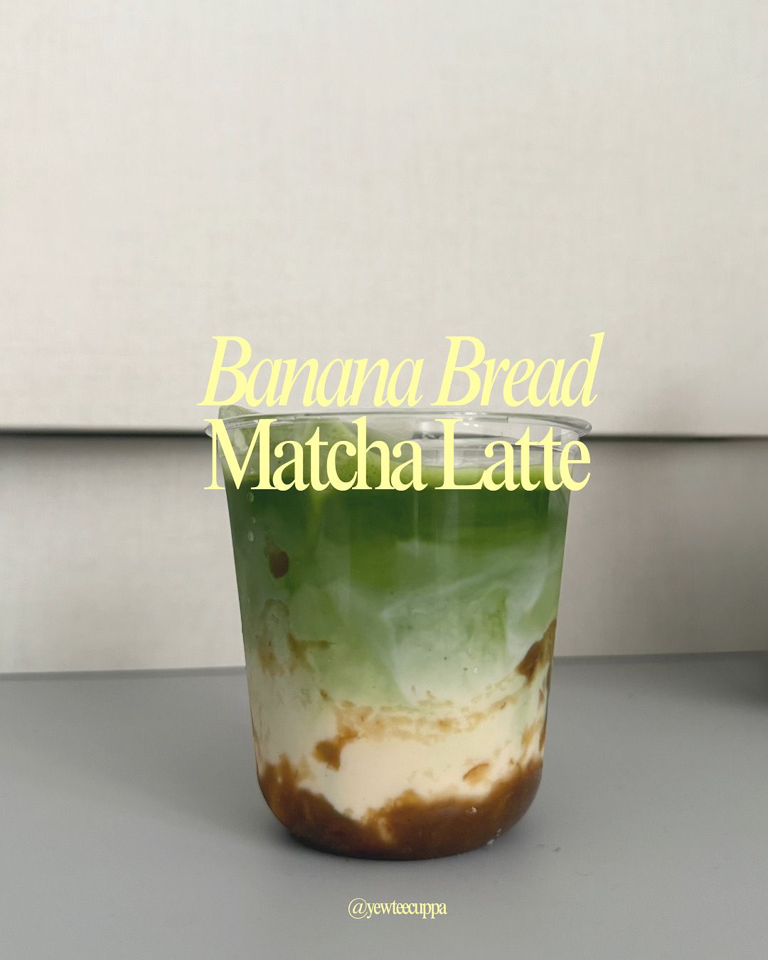 (limited) Banana Bread Matcha Latte