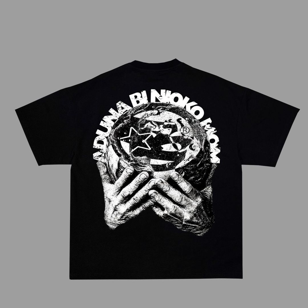 T-shirt Noir “Aduna Bi Nioko Mom”