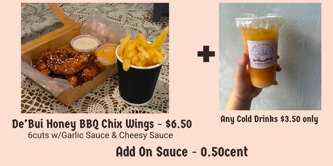 COMBO SETS - De’Bui Chicken Wings Coated in Sauce