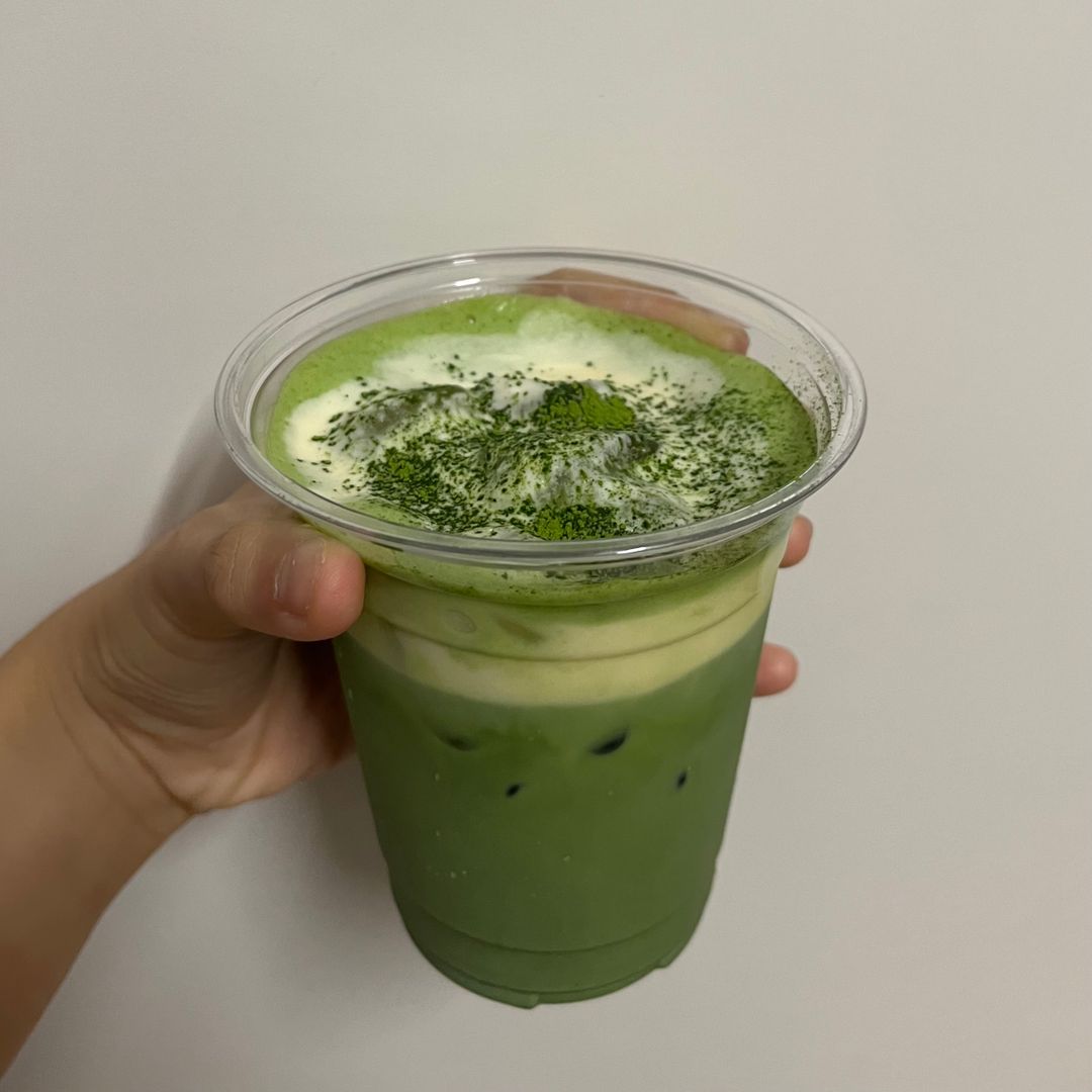 Iced Maple Cold Foam Matcha Latte