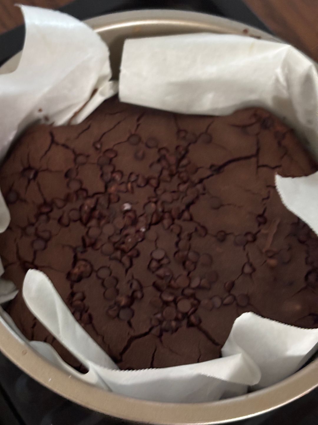 Chocolate Mochi Cake 1/4 slice