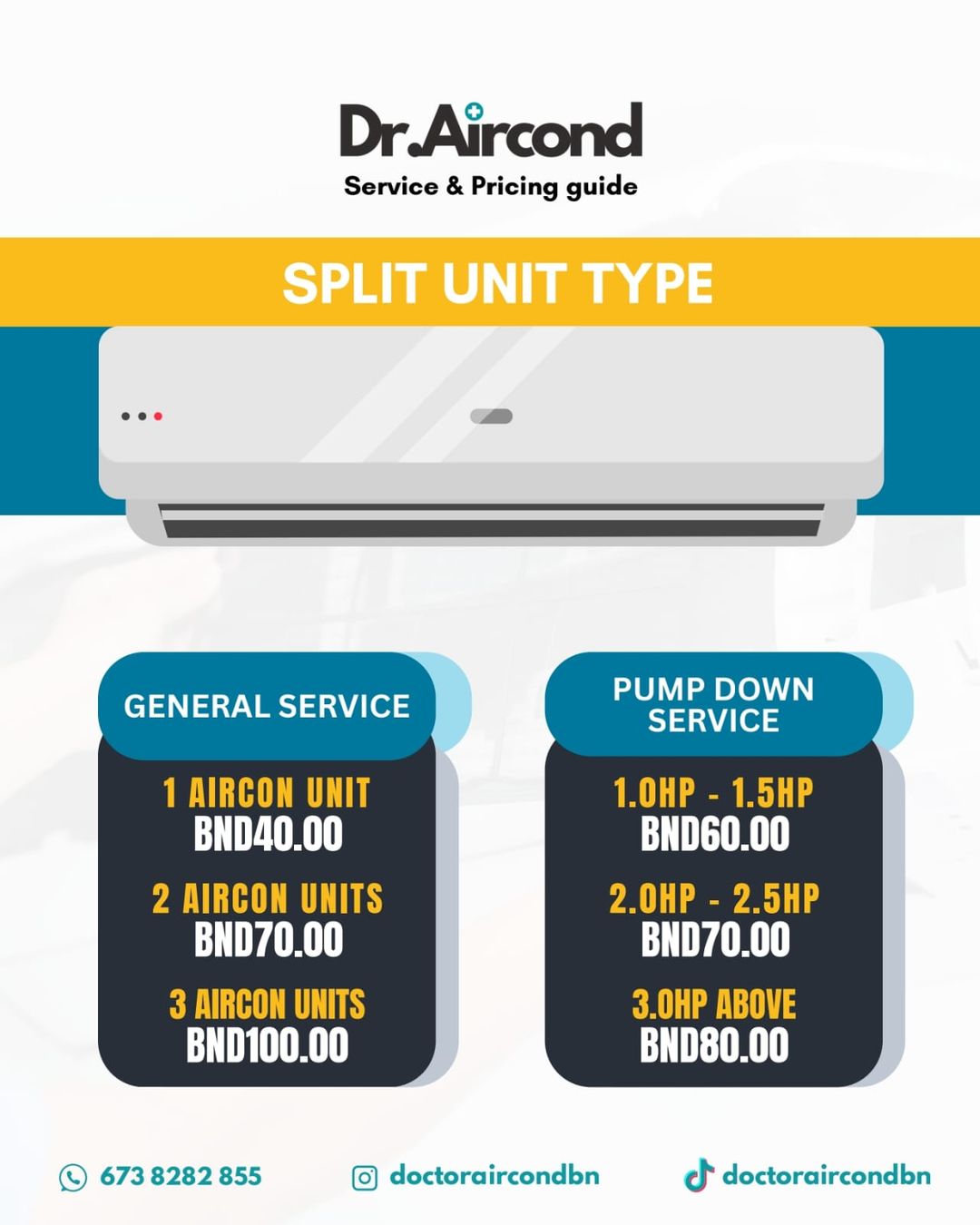 Split Unit - General Servicing for 1 Unit (Any HP)