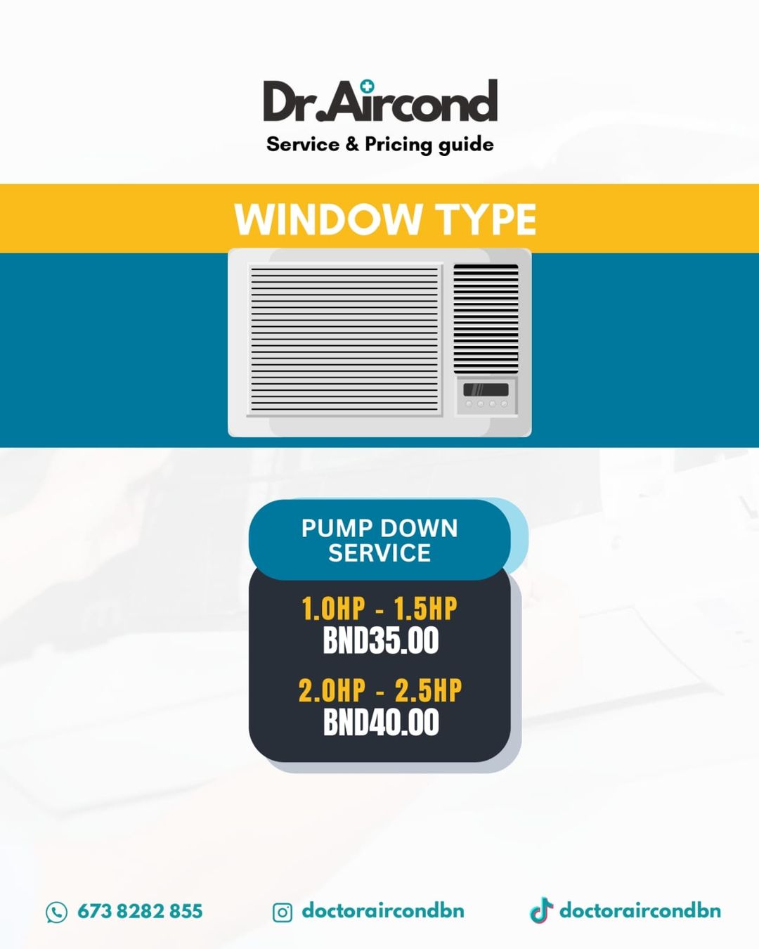 Window Type - Pump Down Servicing