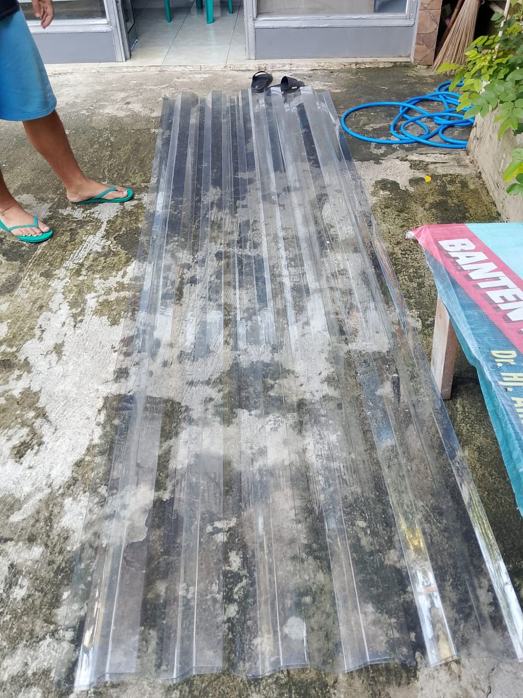 Alderon TE 830 1.2mm single layer skylight alderon bahan p e t