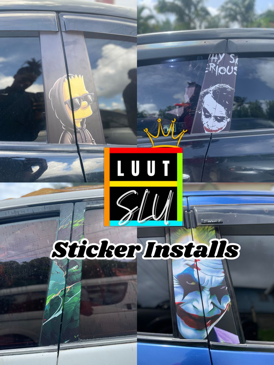 Car B Pillar Sticker