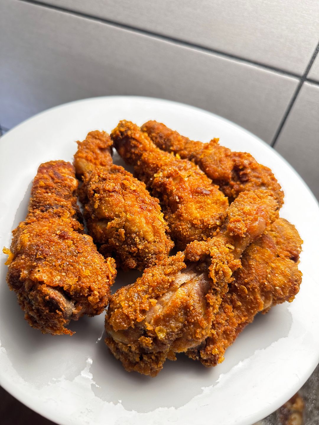 crousti 6 | 6 cuisses de poulets panées + frites 