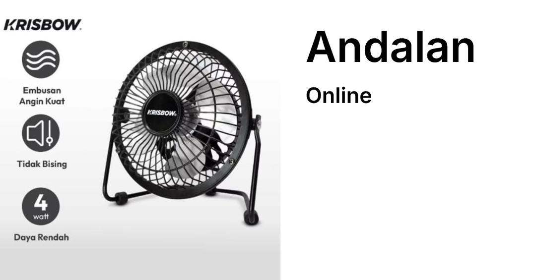 Krisbow 4 Inci Kipas Angin Meja Personal