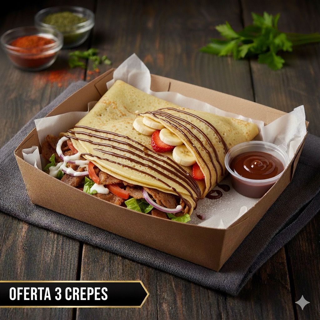 OFERTA 3 CREPES