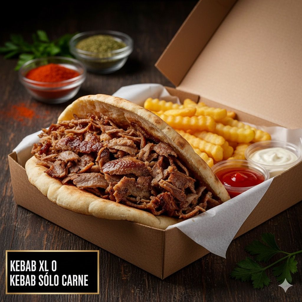 Kebab XL o Kebab sólo carne