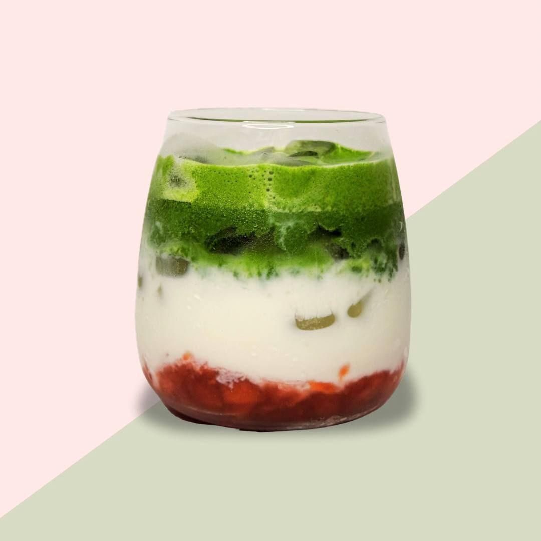 Iced Strawberry Matcha Latte