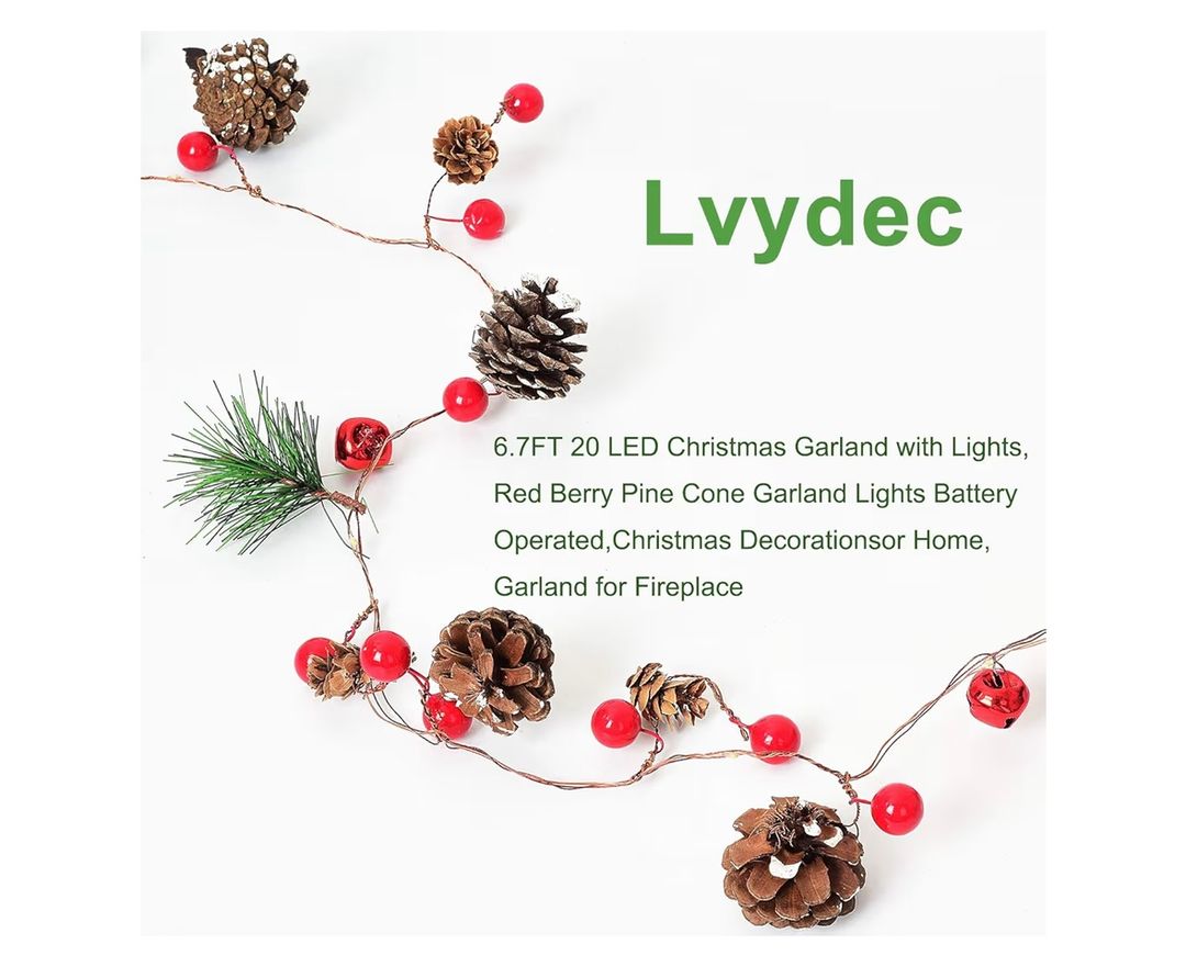 Lighted Christmas Garland