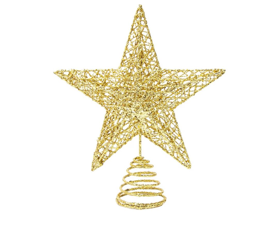 Gold Glittered Star