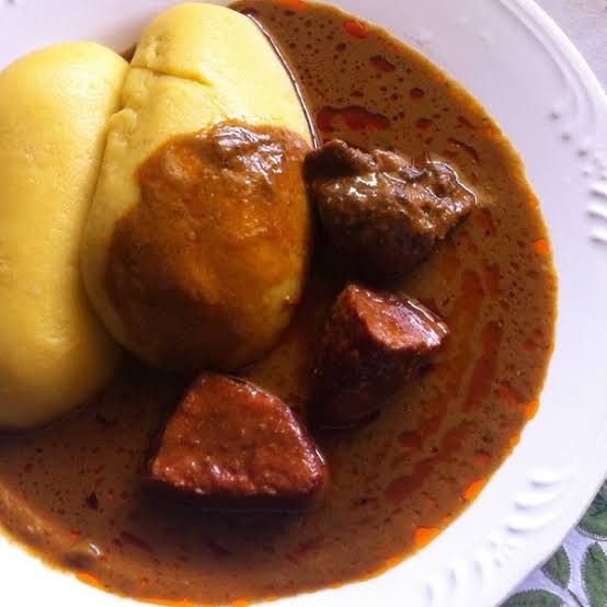 Sauce Graine + Foutou Banane