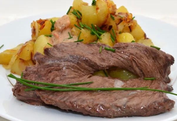 Bifteck Poêlé + Pommes sautées