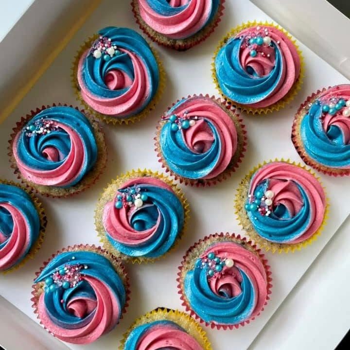 Gender Reveal Cupcakes