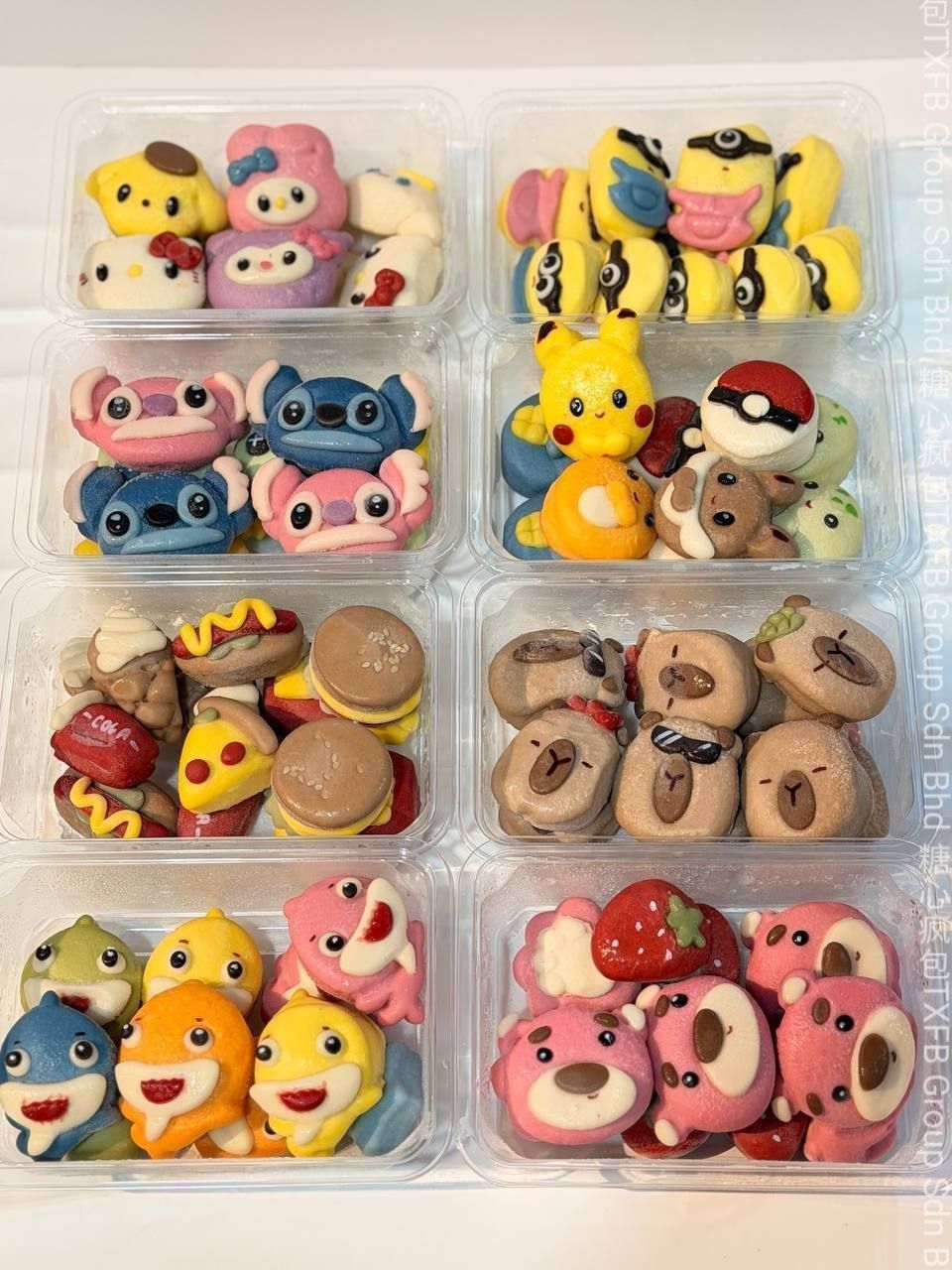 Assorted cartoon mantou