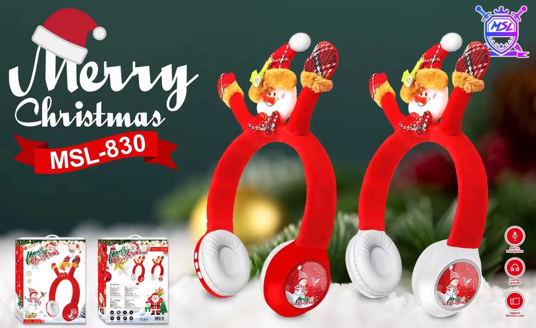 Casque Bluetooth MSL-830 – Édition Joyeux Noël 🎅