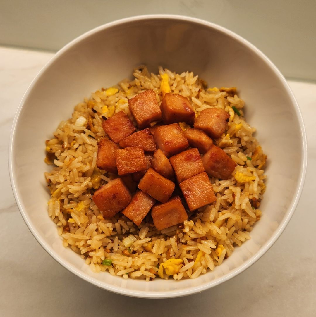 Garlic Butter Luncheon Meat Fried Rice