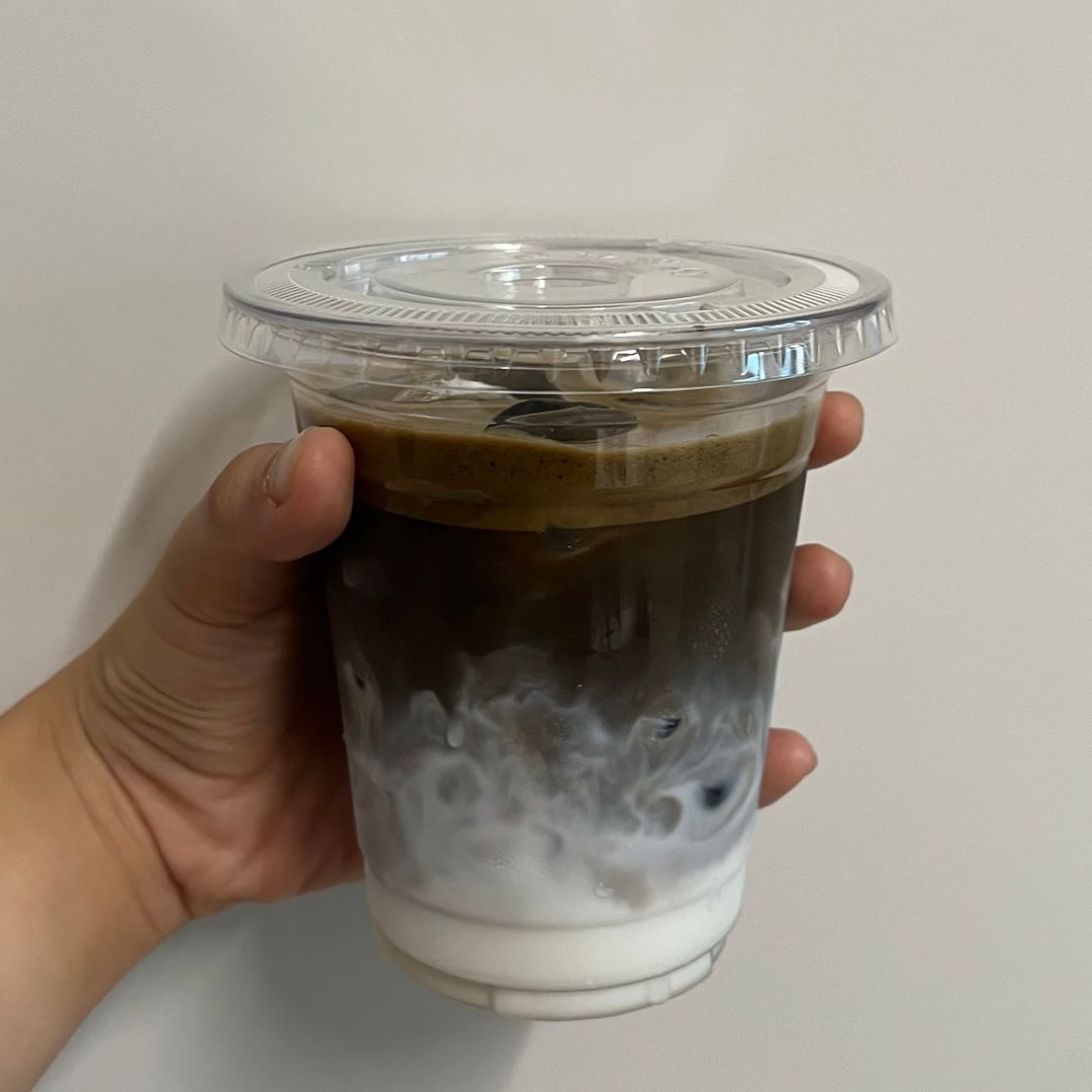 Iced Houjicha Latte