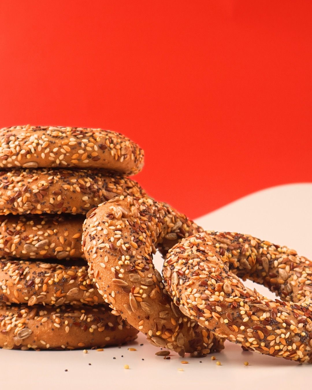 Bagel Seigle & multigraines - 6 pièces