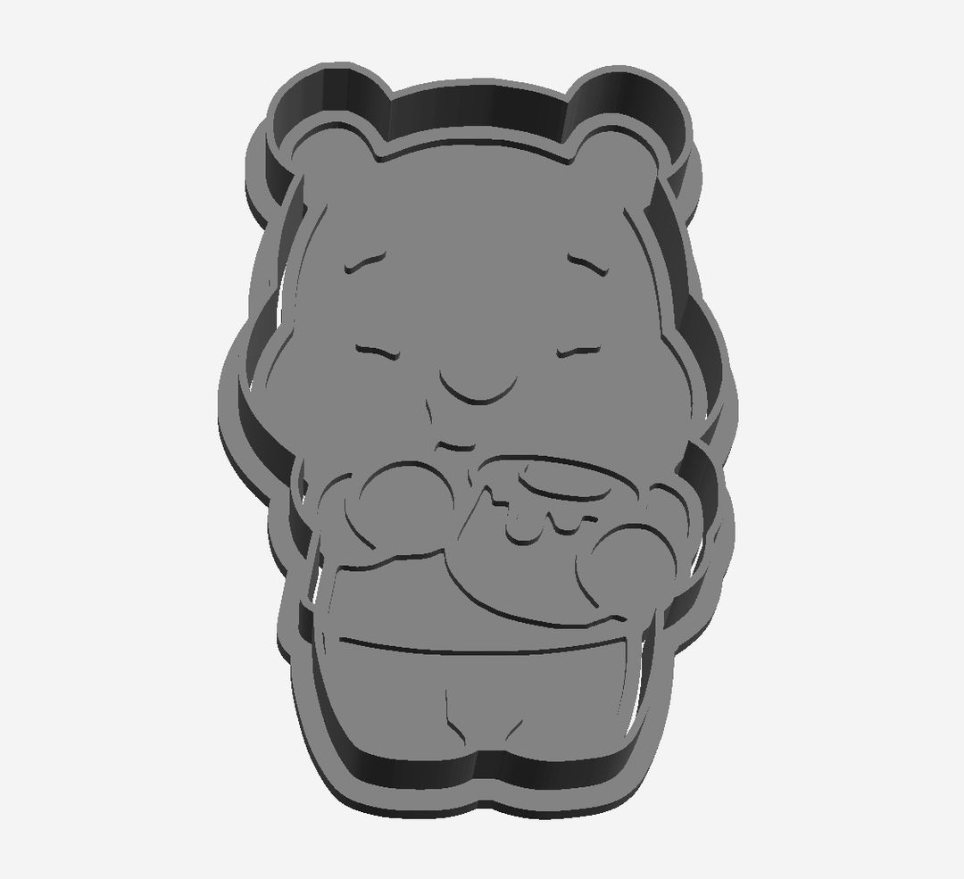 Baby Winnie with detail Cookie Cutter   