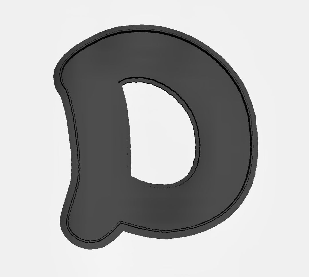 a (alfabet) Cookie Cutter        