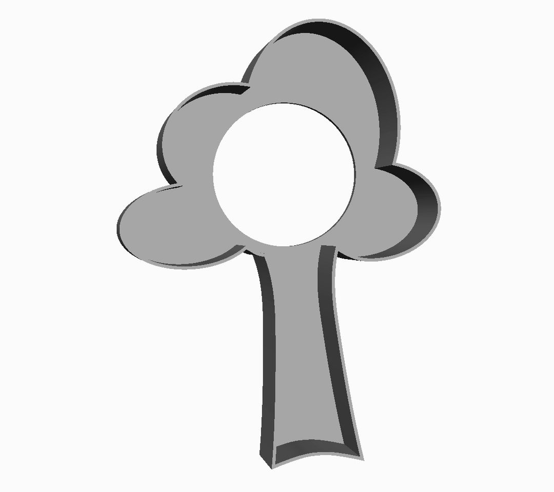 TM Tree outline Cookie Cutter           