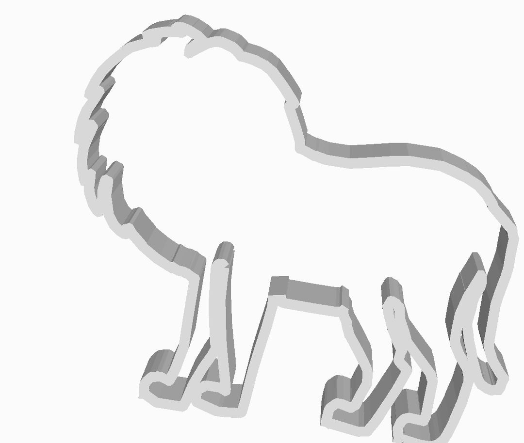 Lion outline Cookie Cutter             