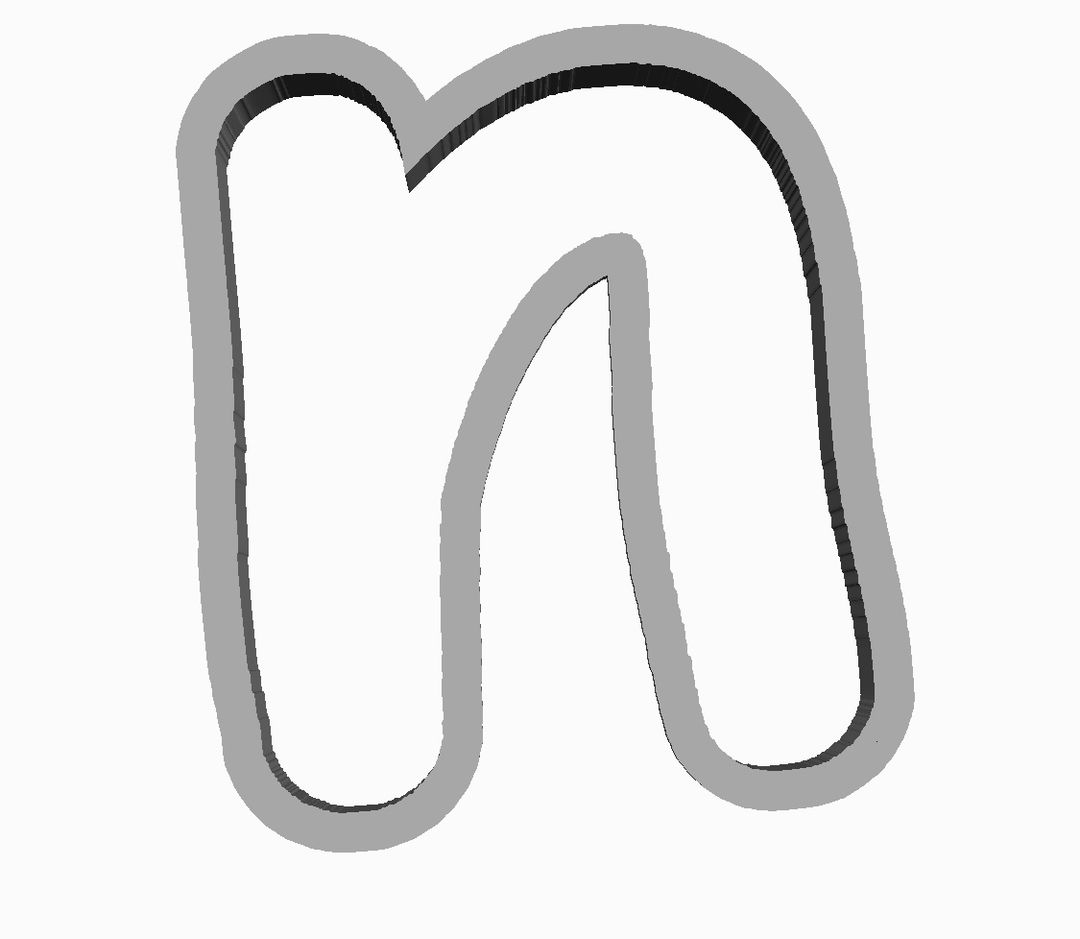 n (alphabet) Cookie Cutter                 