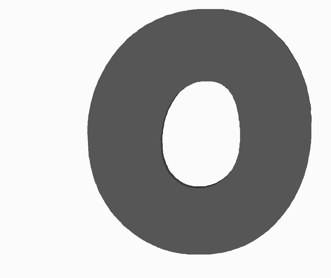 o (alphabet) Cookie Cutter                  