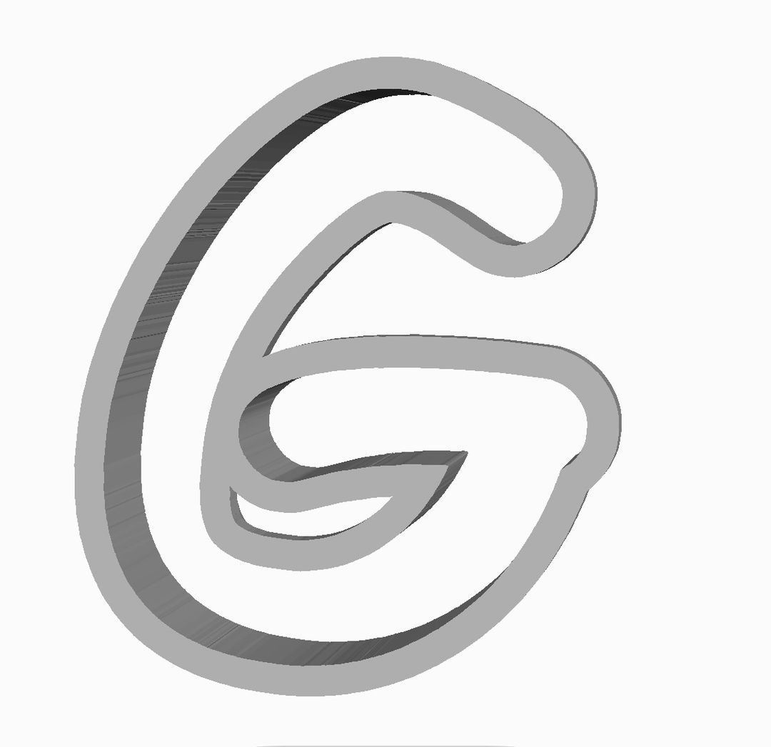 G (alphabet) Cookie Cutter                      