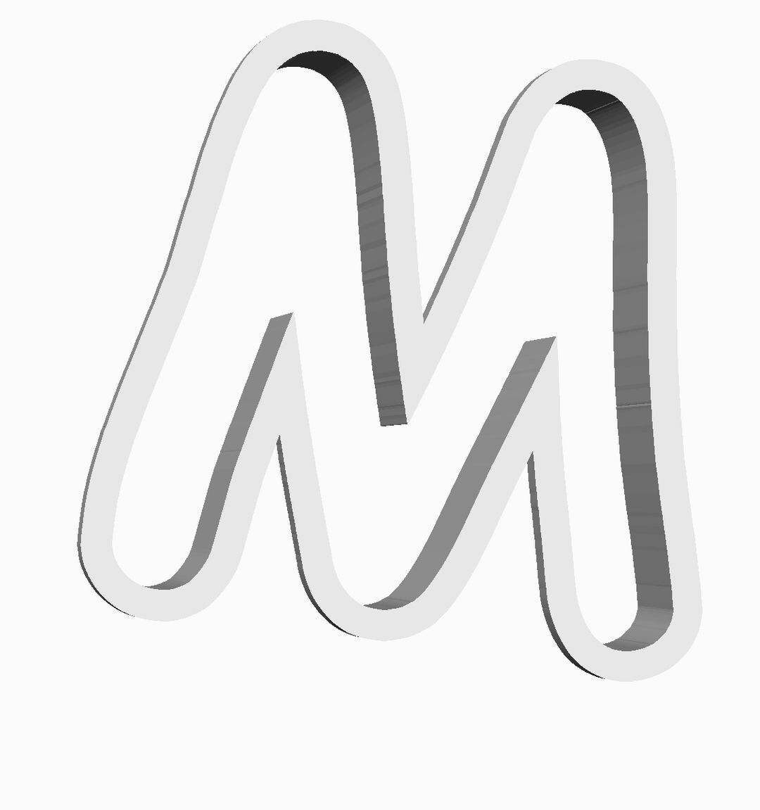 M (alphabet) Cookie Cutter                        