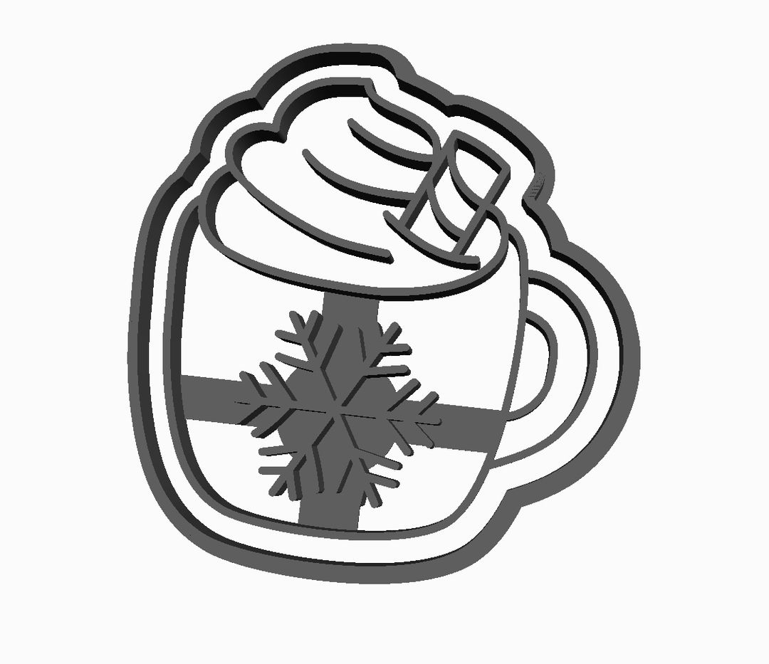 Christmas drink Cookie Cutter       