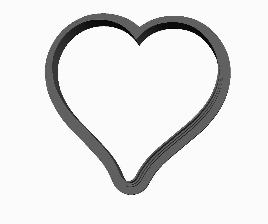 Hart outline Cookie Cutter        